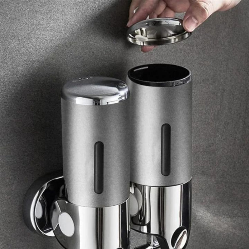 Wall Mounted Soap Dispenser in Stainless Steel – 500ml Capacity for Soap, Lotion, or Shampoo