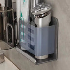 Wall Mounted Toothbrush Holder, Self Adhesive, Drainage Holes, Multi Slot