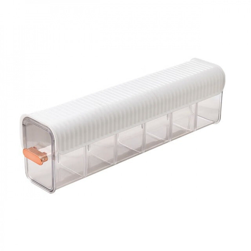 Wall Mounted Underwear Storage Box, Adjustable Dividers, Clear Window, Self Adhesive