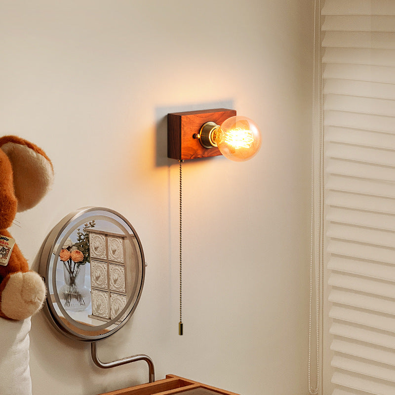Wall Sconce, Exposed Bulb Design, E27 Base, Wall Mounted