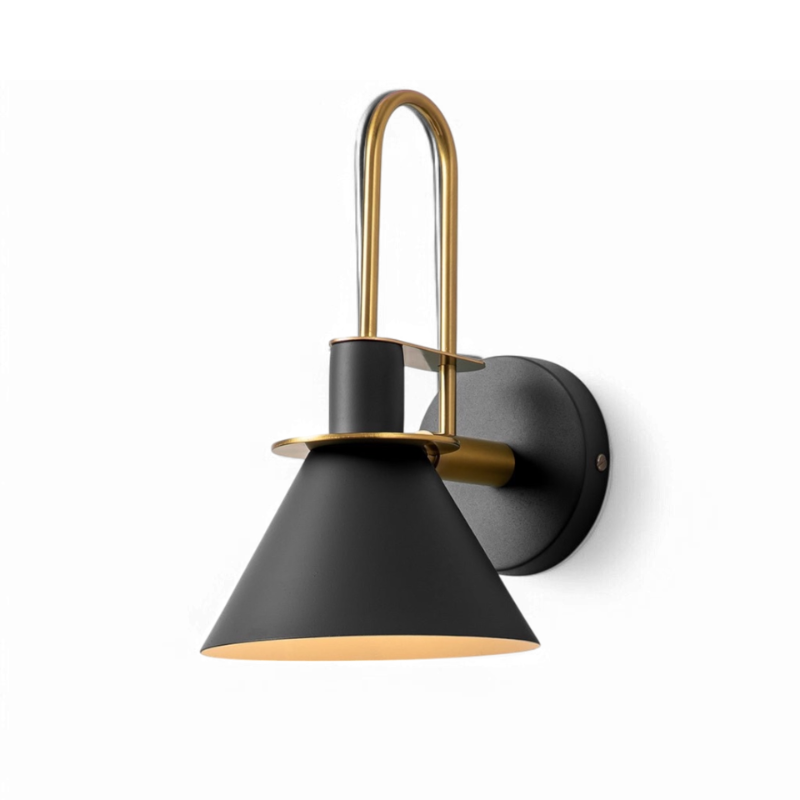 Wall Sconce Cone Shade Hardwired Light Fixture