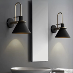 Wall Sconce Cone Shade Hardwired Light Fixture