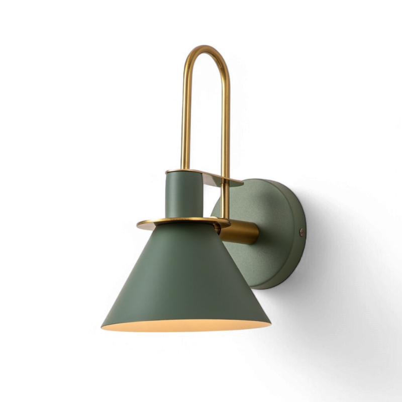 Wall Sconce Cone Shade Hardwired Light Fixture