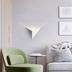 LED Wall Sconce Iron Geometric Triangle 550 Lumens Adjustable Color Temperature Hardwired