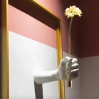 Wall Vase Hand Shape Tube Wall Mounted