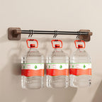 WalnutStyle: Towel Holder Bathroom – Elegant Aluminum Holder in Wood Look, Space-Saving & Decorative Without Drilling