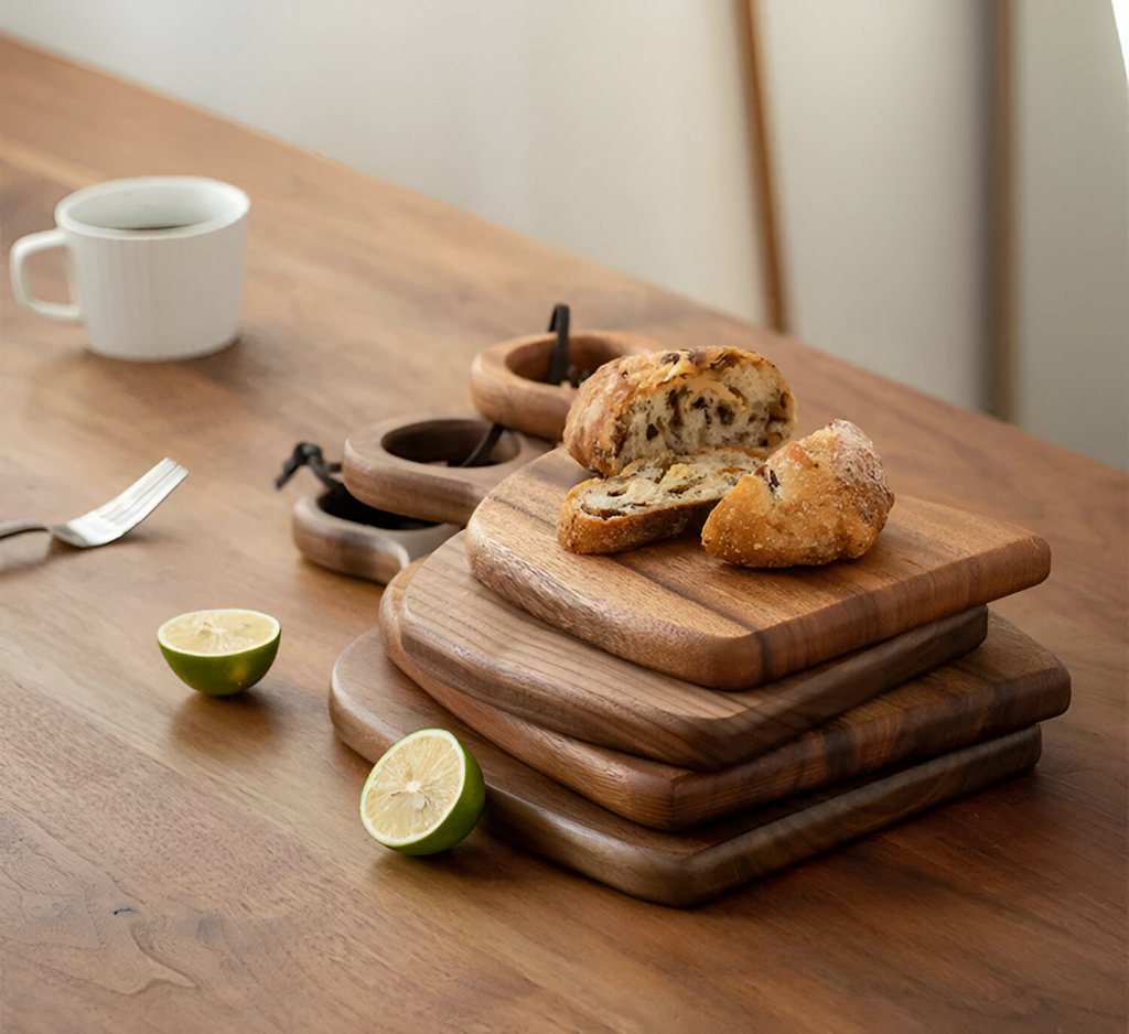 Caldrino – Walnut Wooden Cutting Boards Set of 2