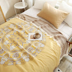 WandernBoho: Stylish Cotton Blanket with Geometric Pattern & Boho Look – for Living & Sleeping Areas