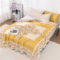 WandernBoho: Stylish Cotton Blanket with Geometric Pattern & Boho Look – for Living & Sleeping Areas