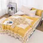 WandernBoho: Stylish Cotton Blanket with Geometric Pattern & Boho Look – for Living & Sleeping Areas