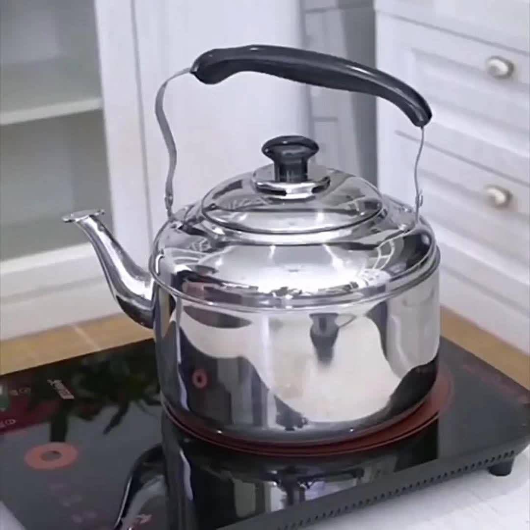 HeatElegance: Stainless Steel Kettle with High Capacity & Modern Look – for Kitchen & Restaurant