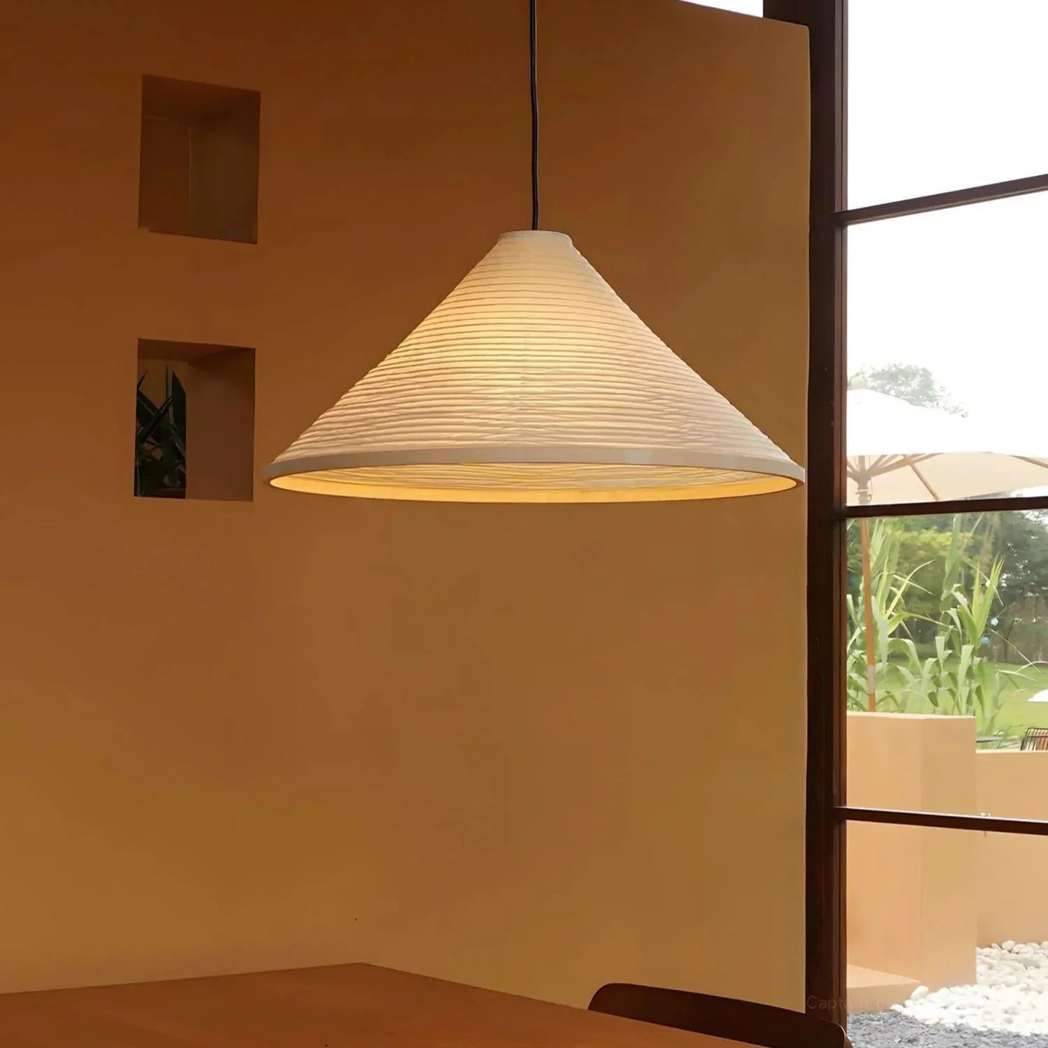 Velorian - Japandi Washi Paper Hanging Lamp