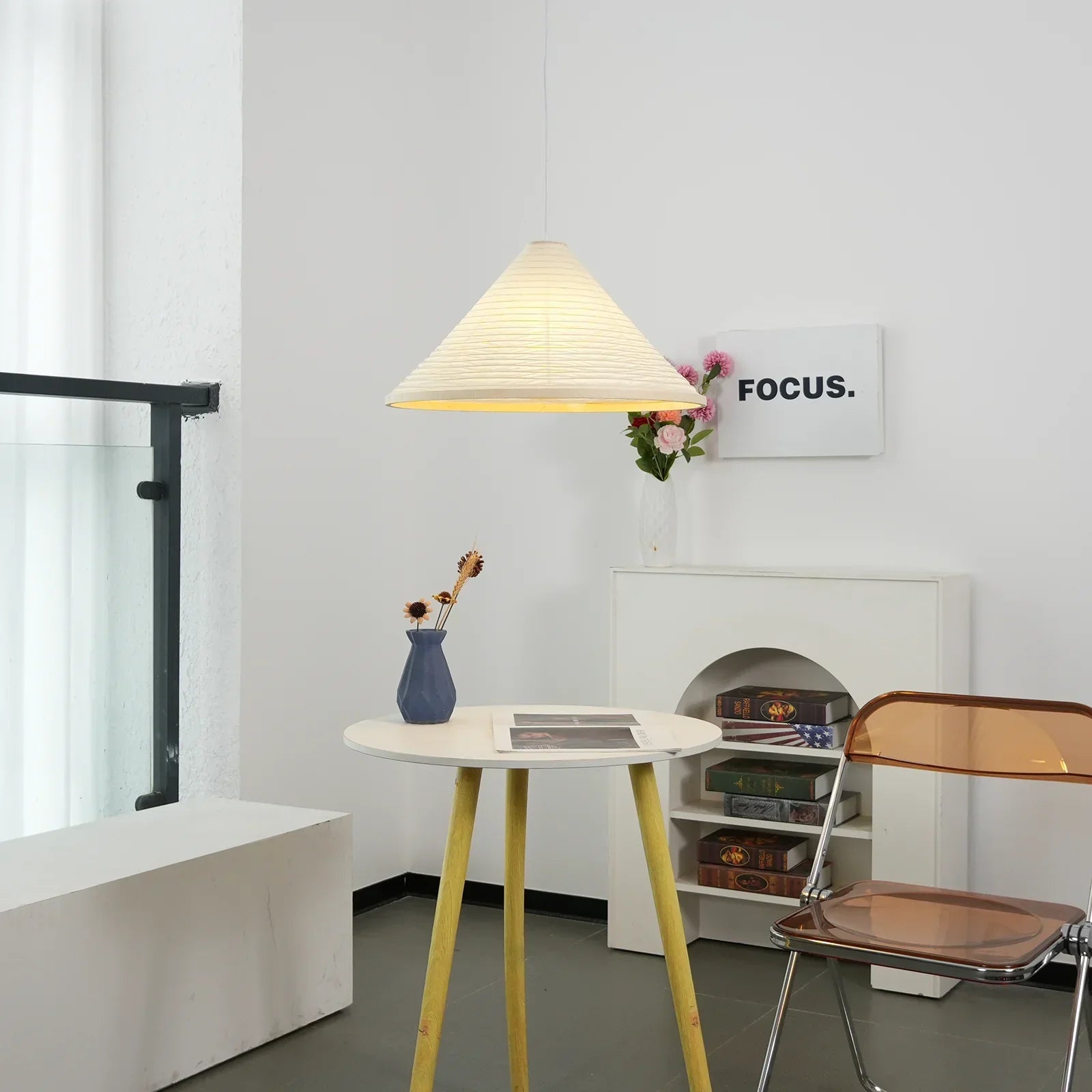 Velorian - Japandi Washi Paper Hanging Lamp