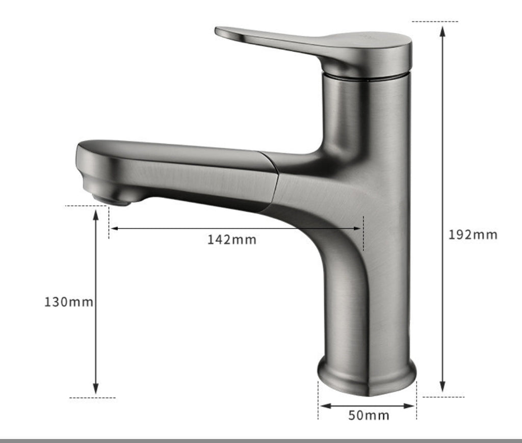 Wassi: Pull-Out Sink Faucet – Flexible Design for Modern Bathrooms
