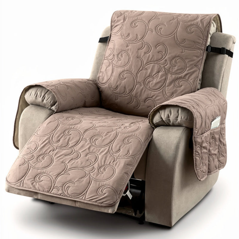 Recliner Slipcover Waterproof Plush Machine Washable Furniture Protector