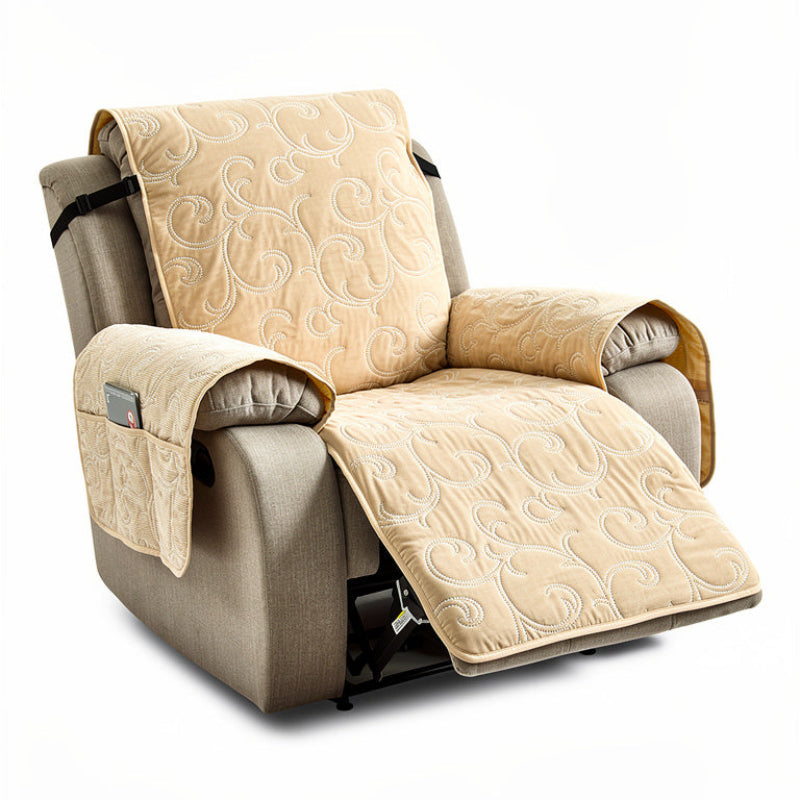 Recliner Slipcover Waterproof Plush Machine Washable Furniture Protector