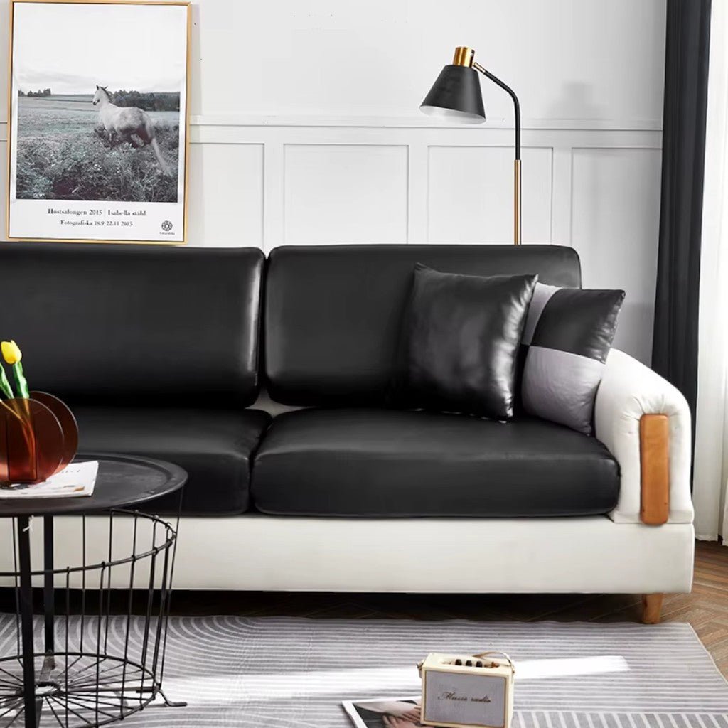 Sofa Cushion Cover Waterproof PU Leather Stretch, Easy Clean