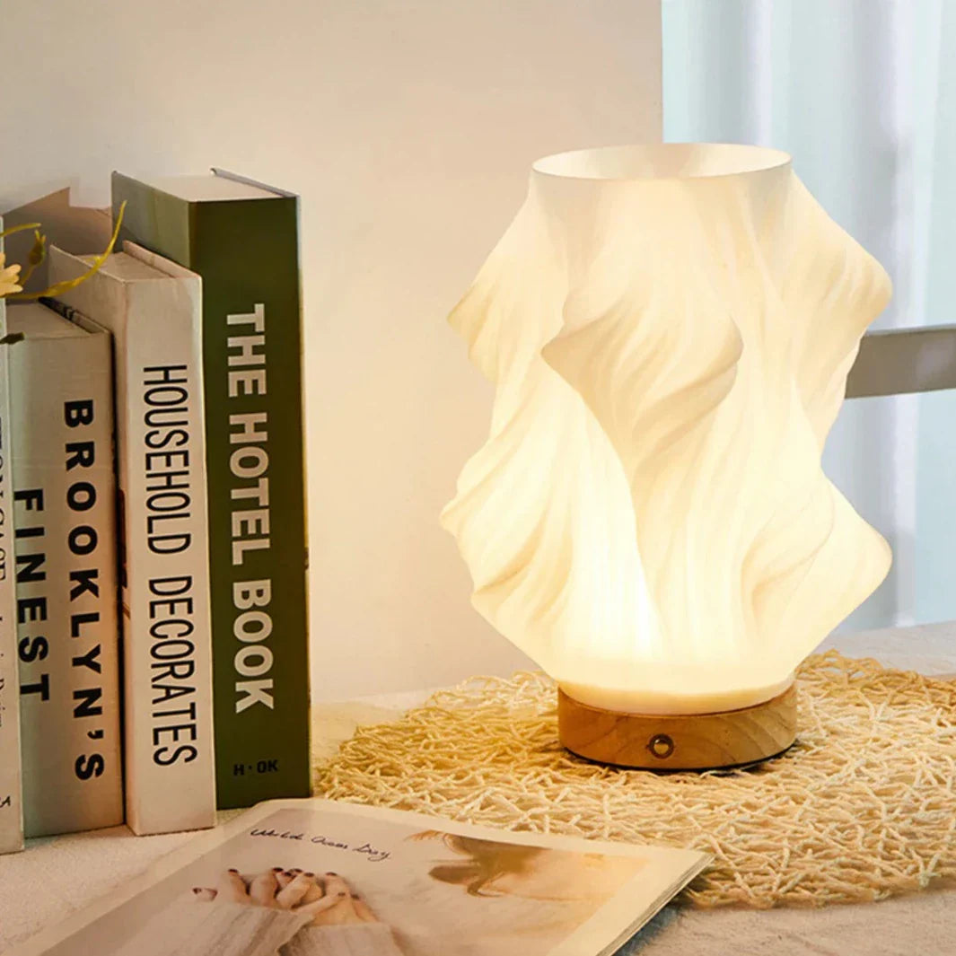 WaveLume: Modern Table Lamp with Wave Design – Elegant LED Lamp for Living Room & Bedroom
