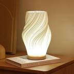 WaveLume: Modern Table Lamp with Wave Design – Elegant LED Lamp for Living Room & Bedroom
