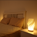 WaveLume: Modern Table Lamp with Wave Design – Elegant LED Lamp for Living Room & Bedroom