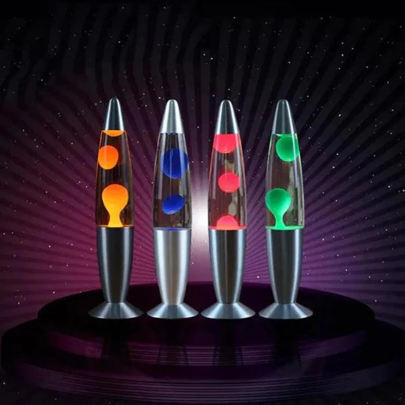 Wax Motion Lamp, Glass Shade, Aluminum Alloy Base, 25W LED Light
