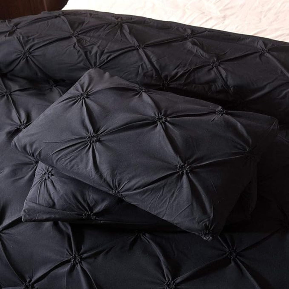WebenNacht: Modern Duvet Cover Set – Breathable, Soft & Decorative with Timeless Pintuck Design