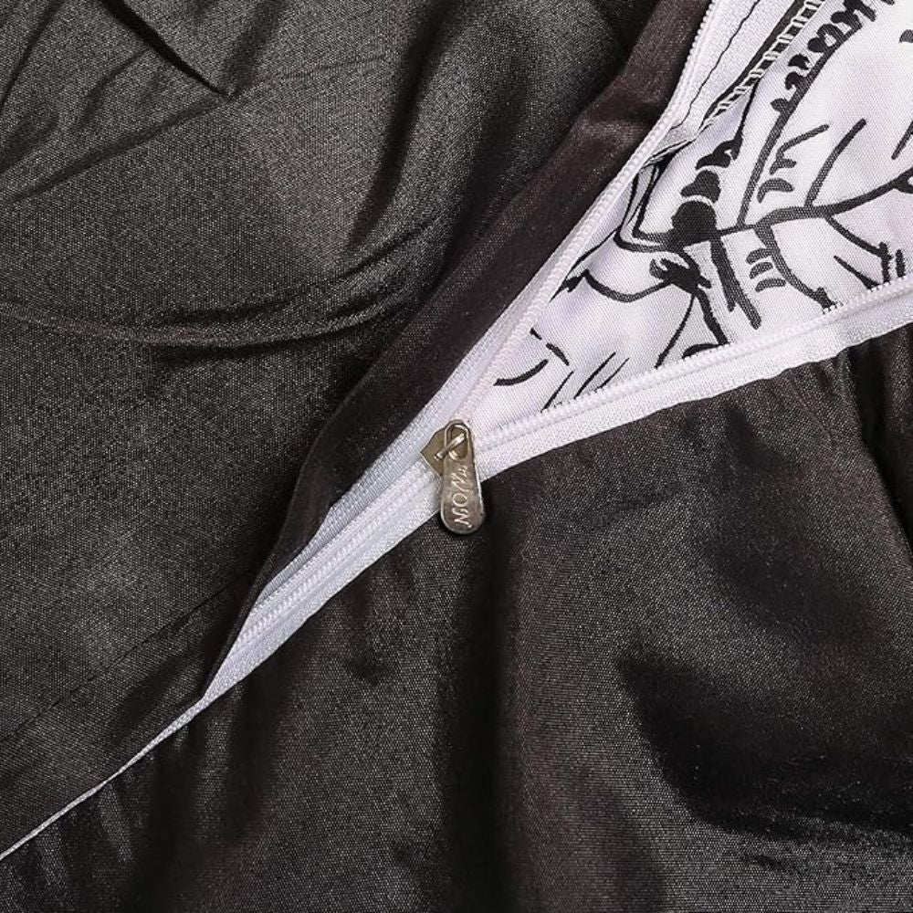 WebenNacht: Modern Duvet Cover Set – Breathable, Soft & Decorative with Timeless Pintuck Design