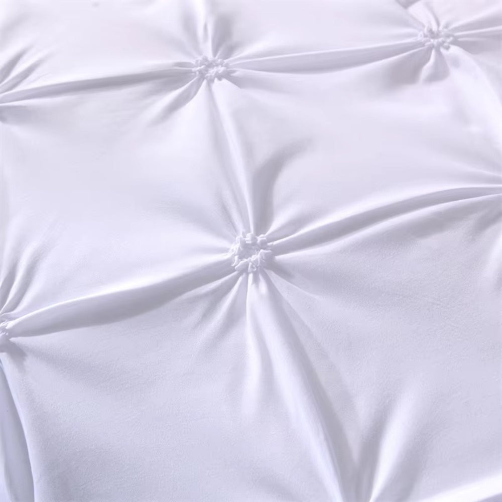 WebenNacht: Modern Duvet Cover Set – Breathable, Soft & Decorative with Timeless Pintuck Design