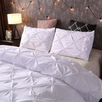 WebenNacht: Modern Duvet Cover Set – Breathable, Soft & Decorative with Timeless Pintuck Design