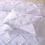 WebenNacht: Modern Duvet Cover Set – Breathable, Soft & Decorative with Timeless Pintuck Design