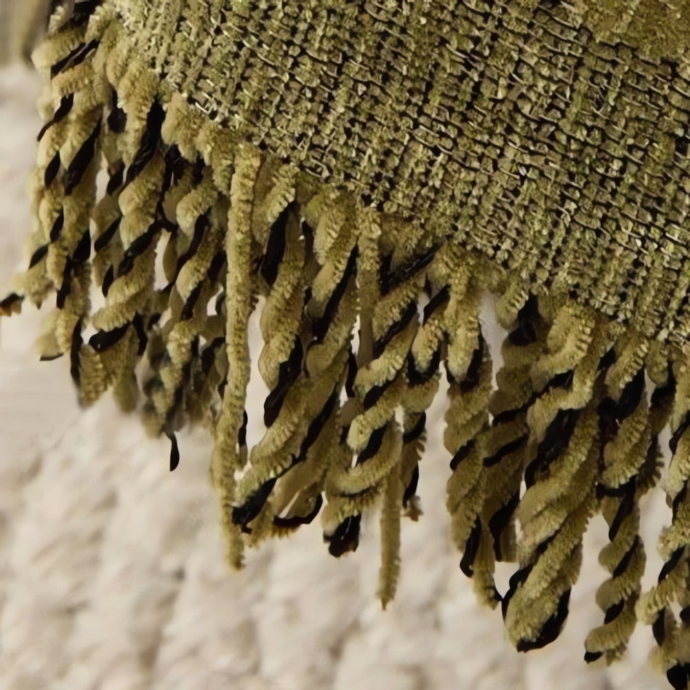 WedelEleganz: Sofa Cover in Jacquard Leaf Pattern Made of Cotton & Polyester with Reversible Design – for Sofa & Living Room
