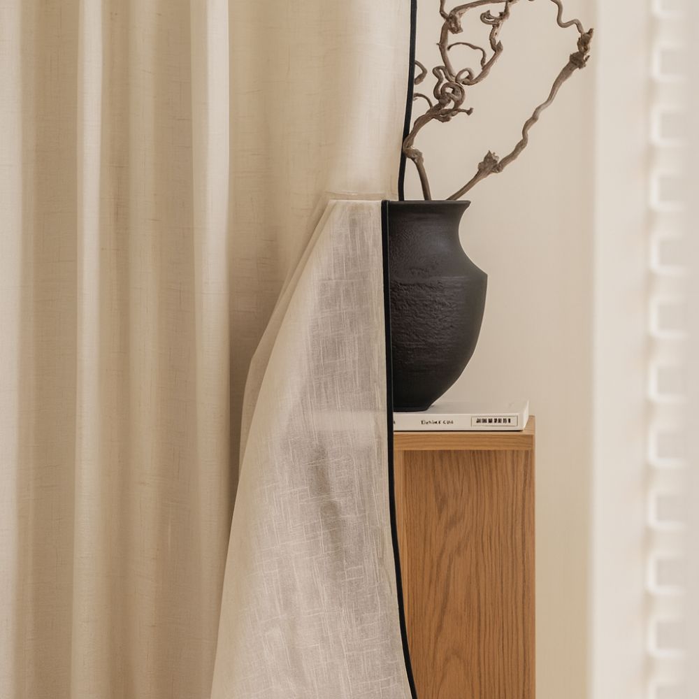 SoftAura: Modern Curtain – Semi-Transparent and Decorative for Bedroom and Living Room