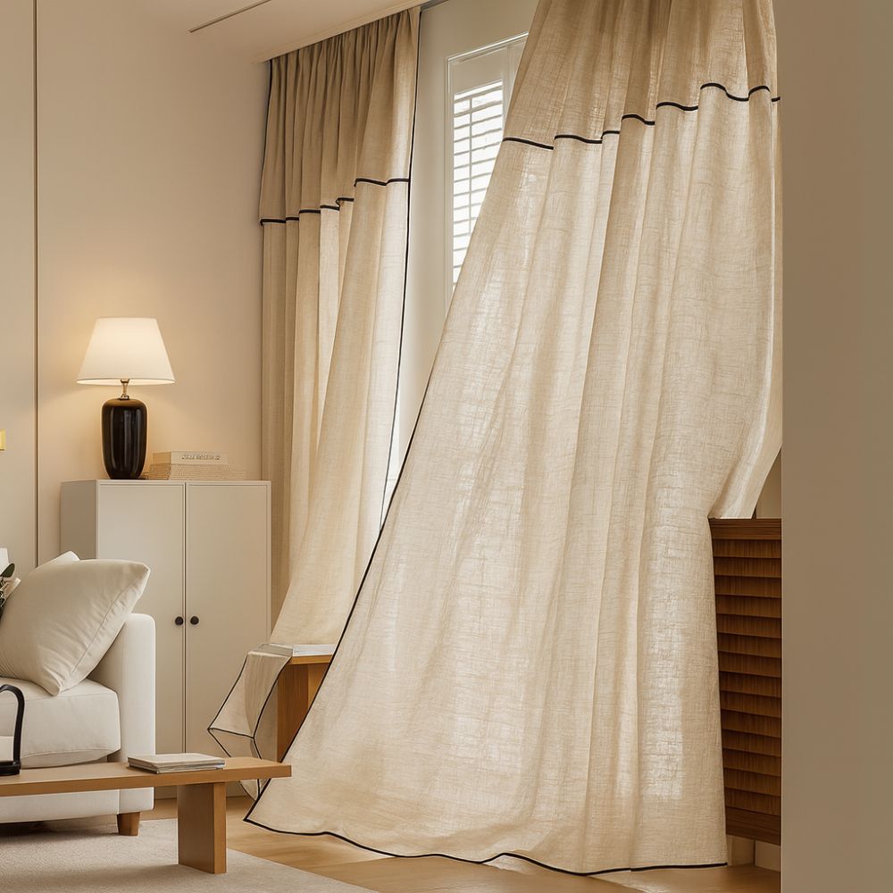 SoftAura: Modern Curtain – Semi-Transparent and Decorative for Bedroom and Living Room
