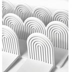 WeissBogen: Wall Shelf Wood – decorative, floating & hanging in modern Boho style with groove structure for living room & bathroom
