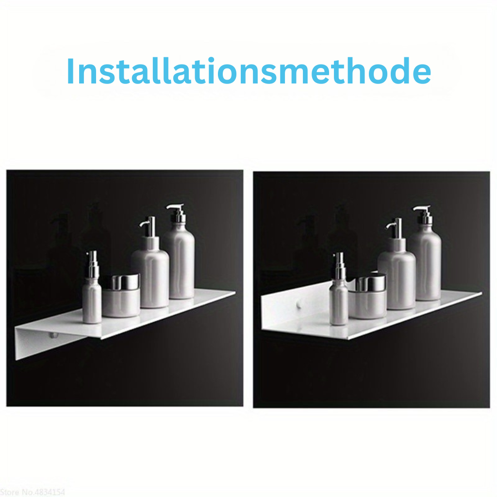 WhiteMatt: Modern Wall Shelves – Robust, Easy to Care for & Hanging with Matte Surface for Bathrooms & Living Spaces