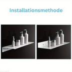 WhiteMatt: Modern Wall Shelves – Robust, Easy to Care for & Hanging with Matte Surface for Bathrooms & Living Spaces