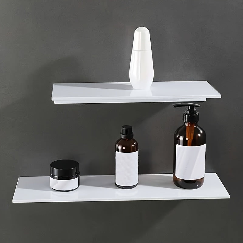 WhiteMatt: Modern Wall Shelves – Robust, Easy to Care for & Hanging with Matte Surface for Bathrooms & Living Spaces