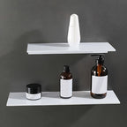 WhiteMatt: Modern Wall Shelves – Robust, Easy to Care for & Hanging with Matte Surface for Bathrooms & Living Spaces