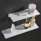 WhiteMatt: Modern Wall Shelves – Robust, Easy to Care for & Hanging with Matte Surface for Bathrooms & Living Spaces