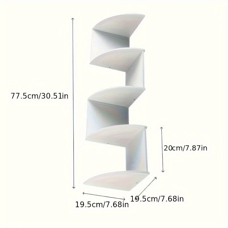 WhiteSpace: Classic Wall Shelf – Sturdy, Low-Maintenance & Hanging in Corner Design for Bedroom & Office