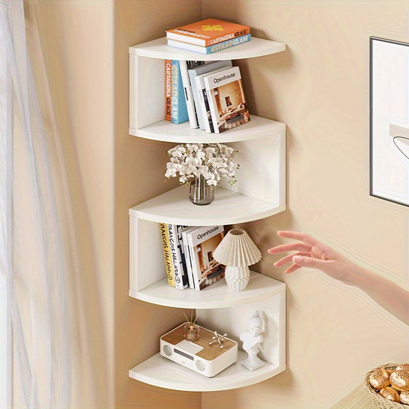 WhiteSpace: Classic Wall Shelf – Sturdy, Low-Maintenance & Hanging in Corner Design for Bedroom & Office