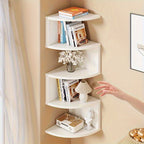 WhiteSpace: Classic Wall Shelf – Sturdy, Low-Maintenance & Hanging in Corner Design for Bedroom & Office