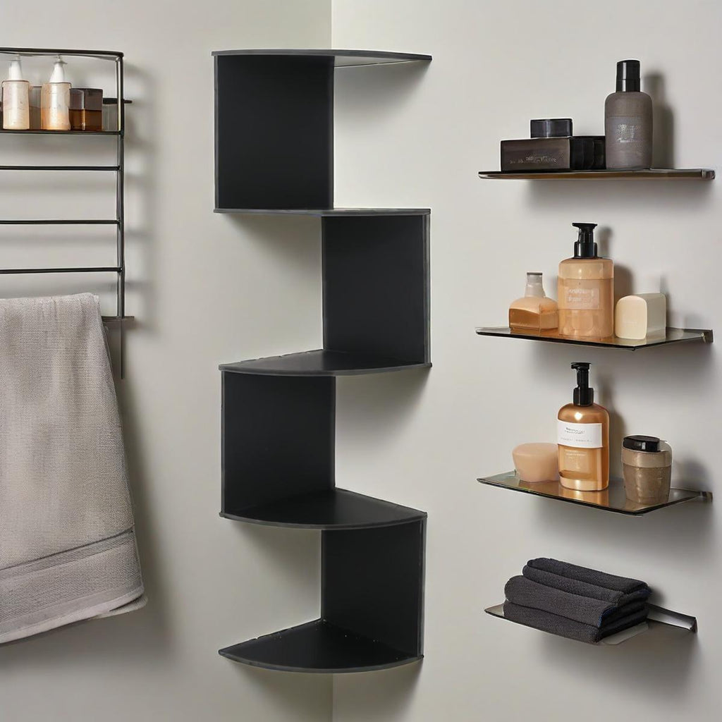 WhiteSpace: Classic Wall Shelf – Sturdy, Low-Maintenance & Hanging in Corner Design for Bedroom & Office