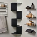 WhiteSpace: Classic Wall Shelf – Sturdy, Low-Maintenance & Hanging in Corner Design for Bedroom & Office