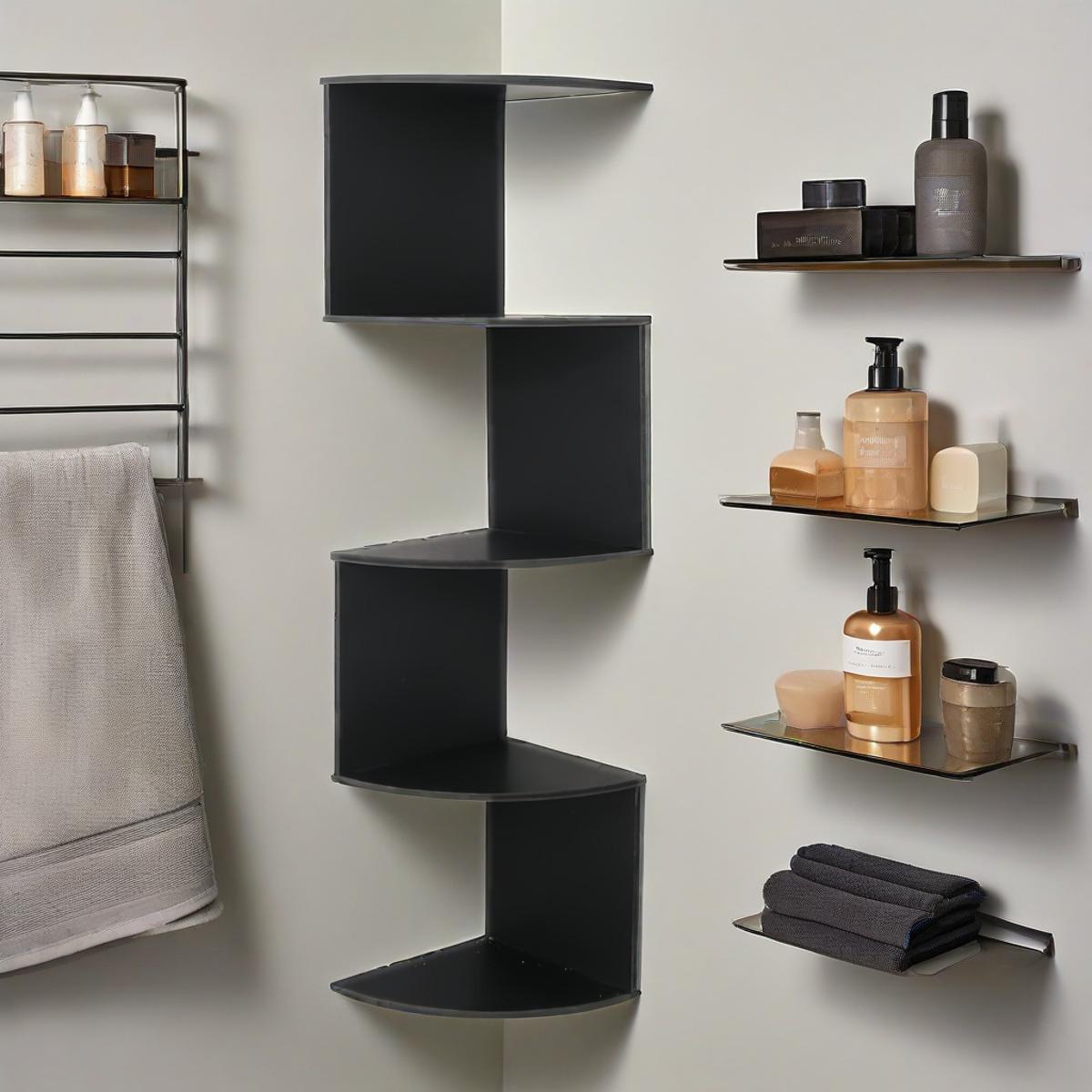 WhiteSpace: Classic Wall Shelf – Sturdy, Low-Maintenance & Hanging in Corner Design for Bedroom & Office