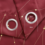 WaveElegance: Blackout Curtain with Glossy Design – Stylish for Living & Sleeping Areas