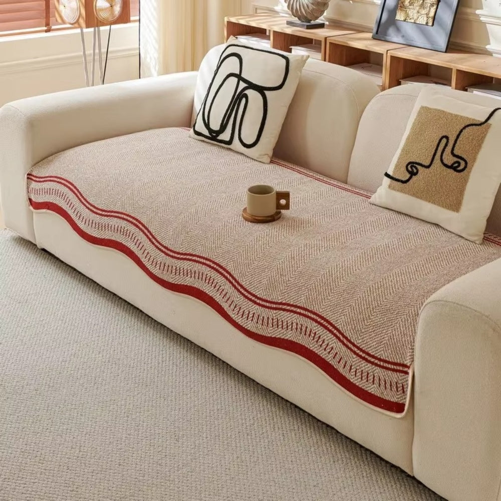WellenLuxe: Non-Slip Sofa Cover in Modern Design – Stylish Sofa Slipcover for Living Room