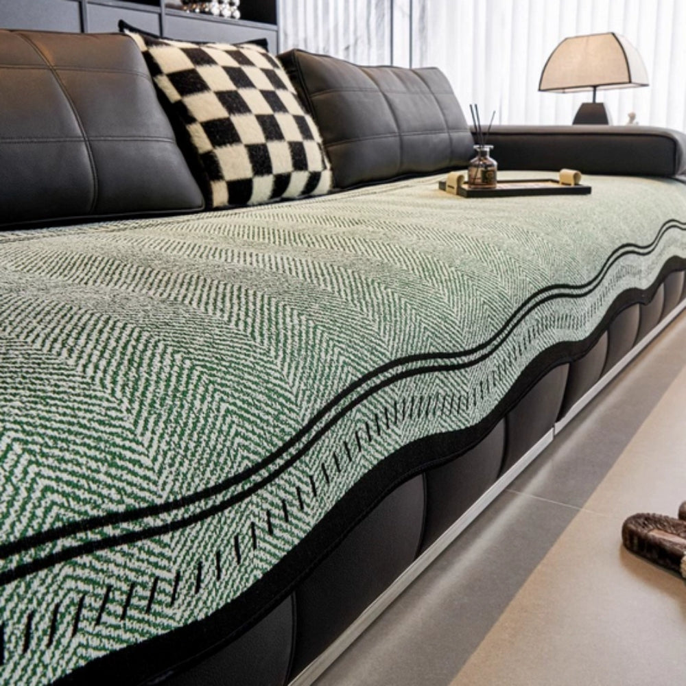 WellenLuxe: Non-Slip Sofa Cover in Modern Design – Stylish Sofa Slipcover for Living Room