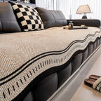 WellenLuxe: Non-Slip Sofa Cover in Modern Design – Stylish Sofa Slipcover for Living Room