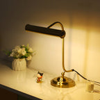 Industrial Iron Task Lamp with Rotating Tube Shade